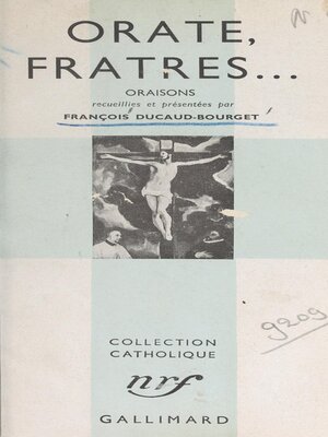 cover image of Orate, fratres...